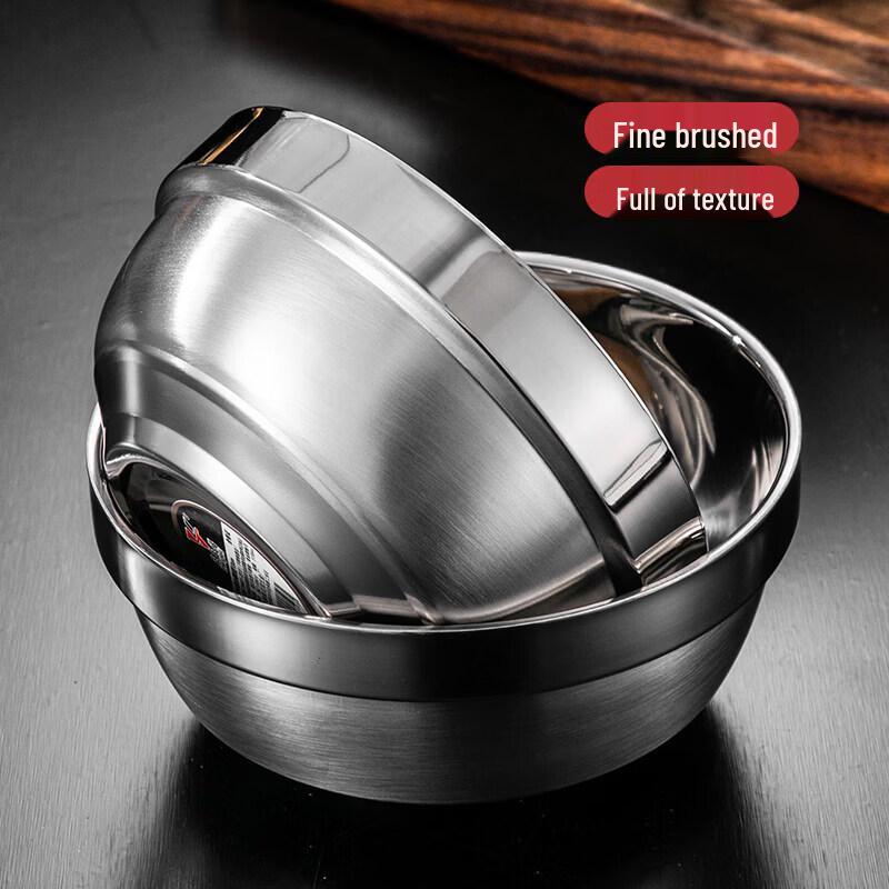 Stainless Steel Double-Layer Insulated Bowl