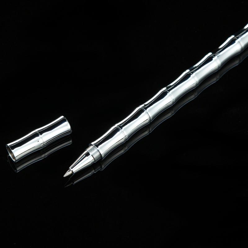 Neu! 0,5 mm Messing-Business-Unterschriftsstift, einfarbig, Bambus, Geschenke, Tintenroller, Studenten-Briefpapier, Büro