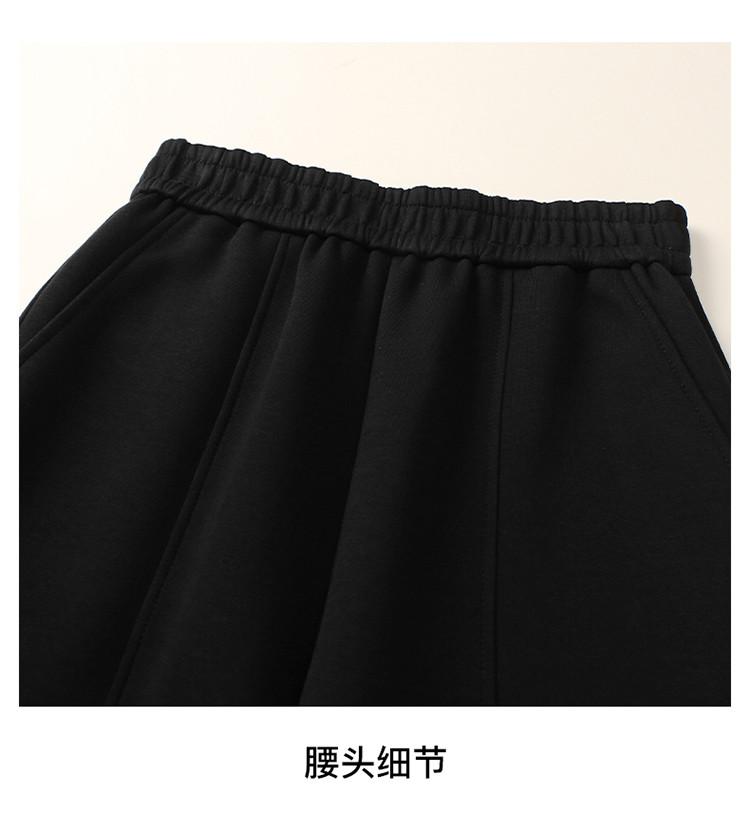 Elastic Waist Casual Sports Pants with Leg Ties for Women