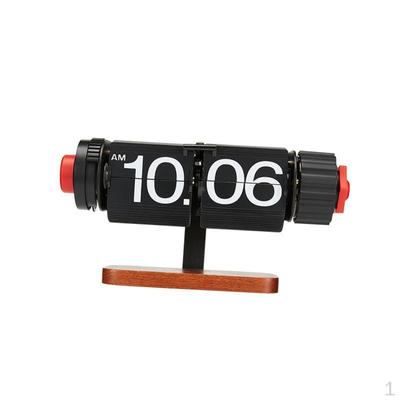 Flip Desk Clock Mechanical Birthday Gift,Automatic Page Turning Digital Down