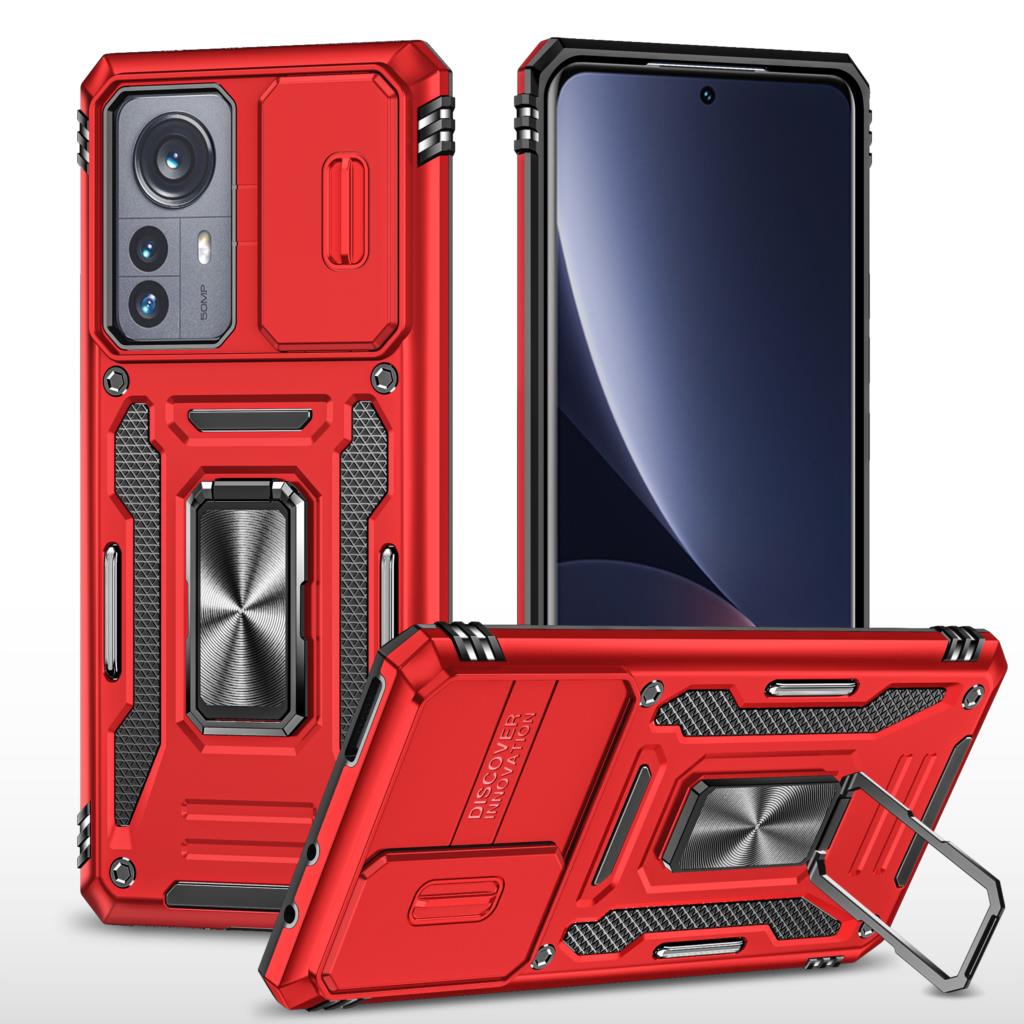 Camera Cover Case For Xiaomi MI 11T 12 POCO X4 Pro Redmi 10 10C A1 Plus 10A 9A 9C Note 11S 11 Pro 5G Ring Shockproof Stand Case