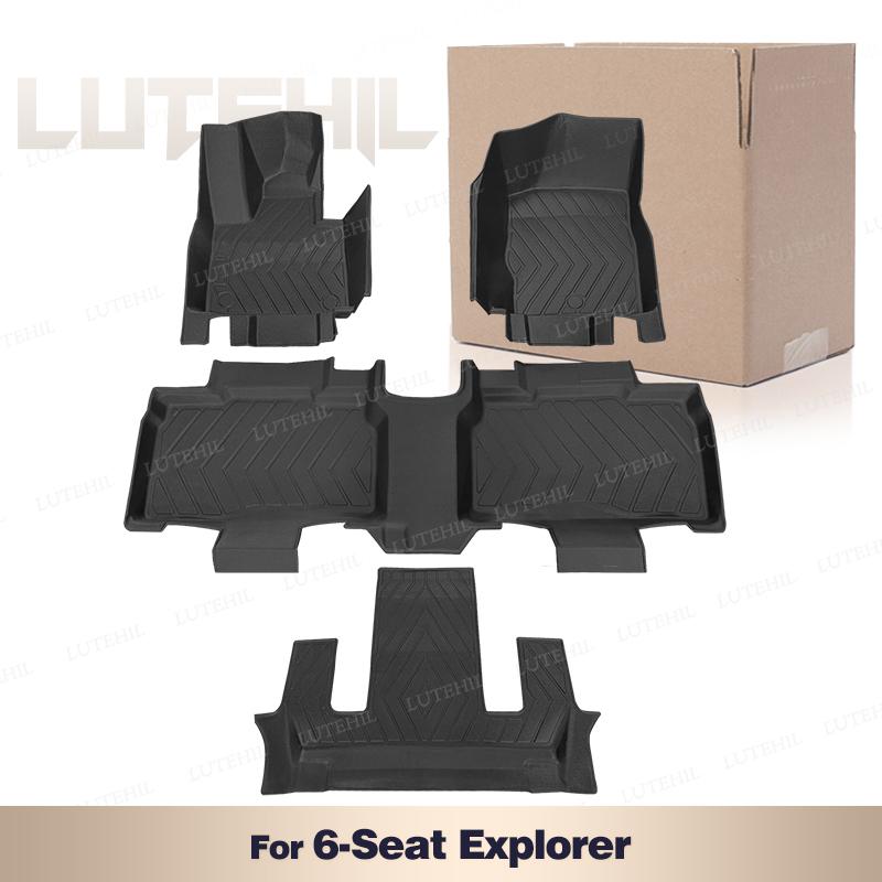 Custom All-Weather TPE Floor Mat For Ford Explorer 2020 2021 2022 Carpet Cover Automotive Interior Protector Accessories