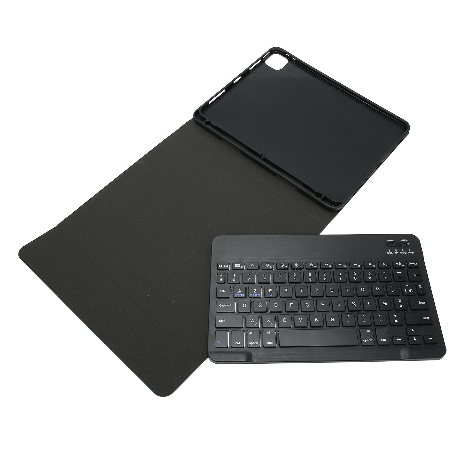 

Беспроводной чехол-клавиатура из ПУ кожи, французская обложка для BLE-клавиатуры со слотом для стилуса для планшета iOS