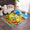 Simpsons Family Adventure Themed Anti-Slip Rugs - Polyester Home Decor, Suitable for Bedrooms, Living Rooms, Doorways, Studios, and Decorations