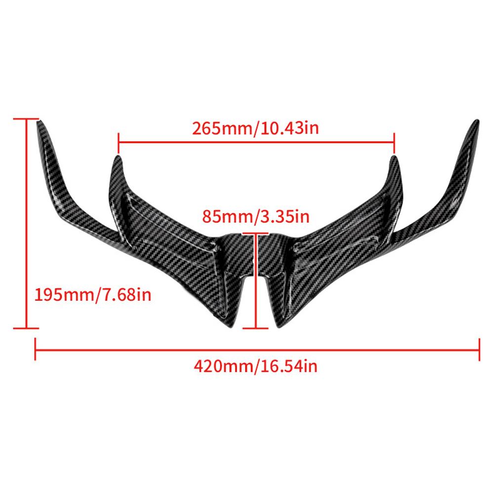 Motorcycle Front Fairing Beak Fixed Wing Aerodynamic Protective Cover Motorcycle Accessories Parts for YAMAHA R15 V3 2017-2019
