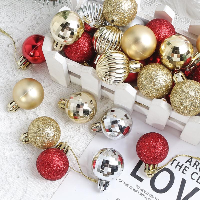 Christmas Tree Decoration Balls,Festive Decorations,Tree Ornaments,Festive Golden Mixandmatch,Different Shapes of Decorations