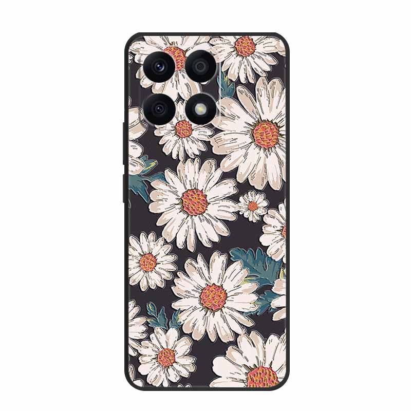 3D Case For Xiaomi 14T Pro Case Emboss Flower Black Silicone Soft Back Cover Coque For Xiaomi 14T Pro Case 14 T Pro 14TPro Funda
