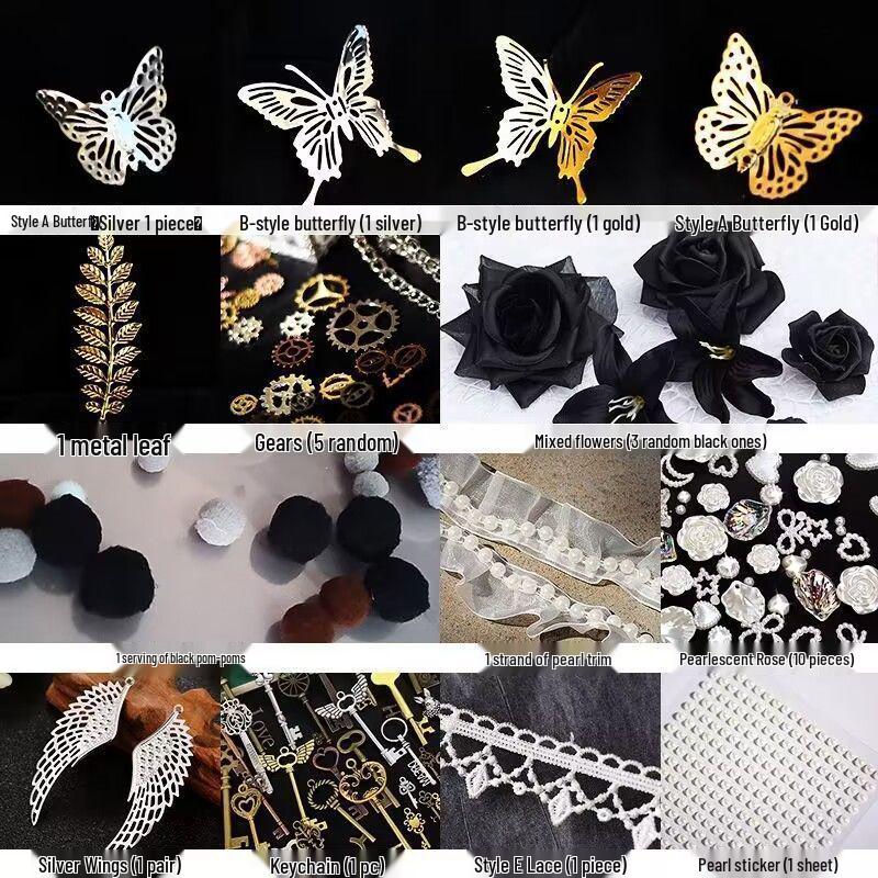 Baji Tuo Pain Bag Material Set: Ornaments, Filling, Props, Accessories, Tying Board, Fixing Glue.
