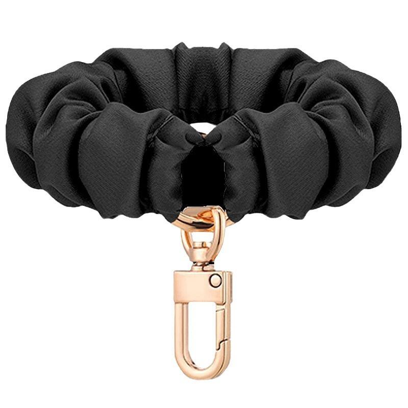 

Стильное украшение для ключей с регулируемым браслетом на запястье, кожаный брелок-скранчи, эластичный ремешок для запястья для женщин