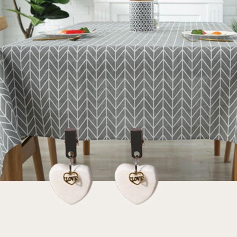 Marble Designs Tablecloth Holders Set of 4 Stable Clip for Picnic Garden Event Sturdy Decorative Weights Daily Use