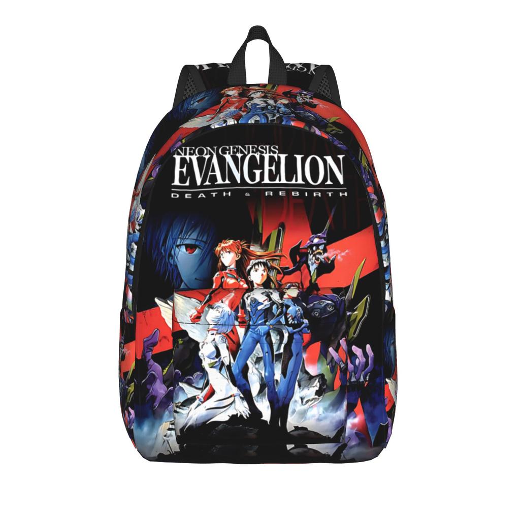 Fashion Neon Genesis Evangelion EVA Backpack Mochilas Casual Hiking Large Capacity Rucksack