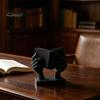 Solide Textur Skulptur 3D Gedrucktes Abstraktes Gesicht & Hand Reading Skulptur, Moderne Minimalistische Kunstfigurine, Exquisites Tischplatten Kleines Schreibtischornament,