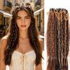 Chinese Style Double Braid Wig Clip with Ribbon