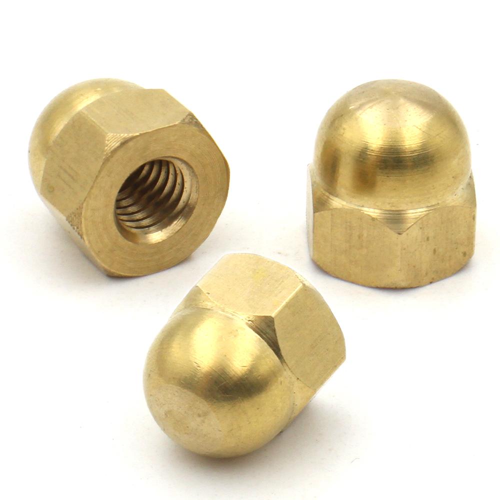 1-20pcs Cover Semicircle Acorn Nut M3 M4 M5 M6 M8 M10 M12 M14 M16 M18 M20 DIN1587 Decorative Dome Head Protection Brass Cap Nuts