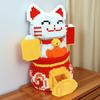 6625 Pieces of Lucky Cat DIY Model Building Blocks, Creative Educational Blocks Designed for Young People and Adults, Birthday Gift