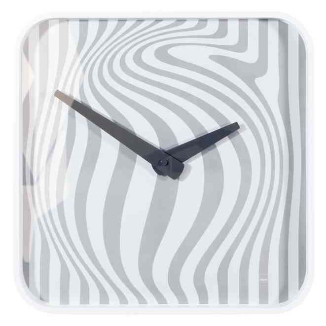 Ceas de perete - SIGEL - OPTA - 35 cm - Alb - Acul silențios - Design contemporan