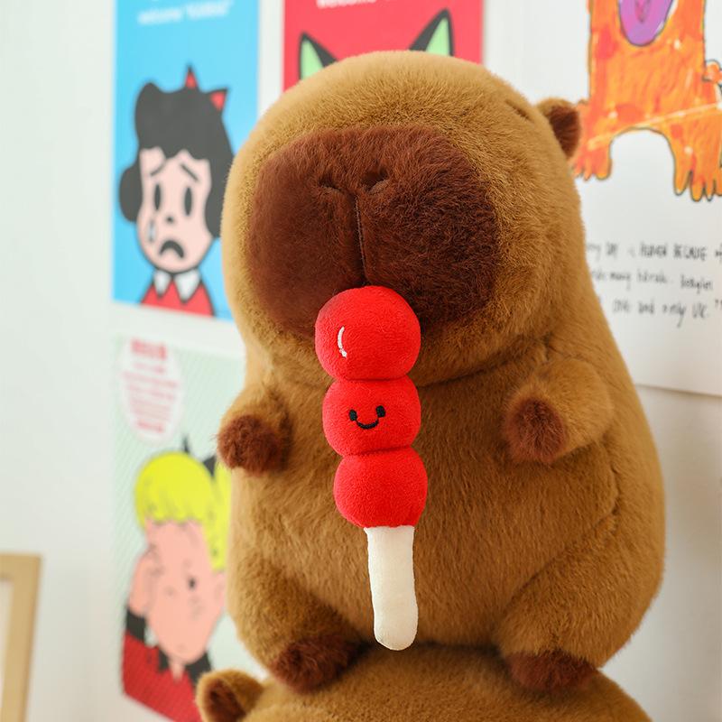 Сахарная тыква капибара милая эластичная кукла кукла плюшевая игрушка капибара супер мягкая уродливо-милая подарок на день рождения 30cm