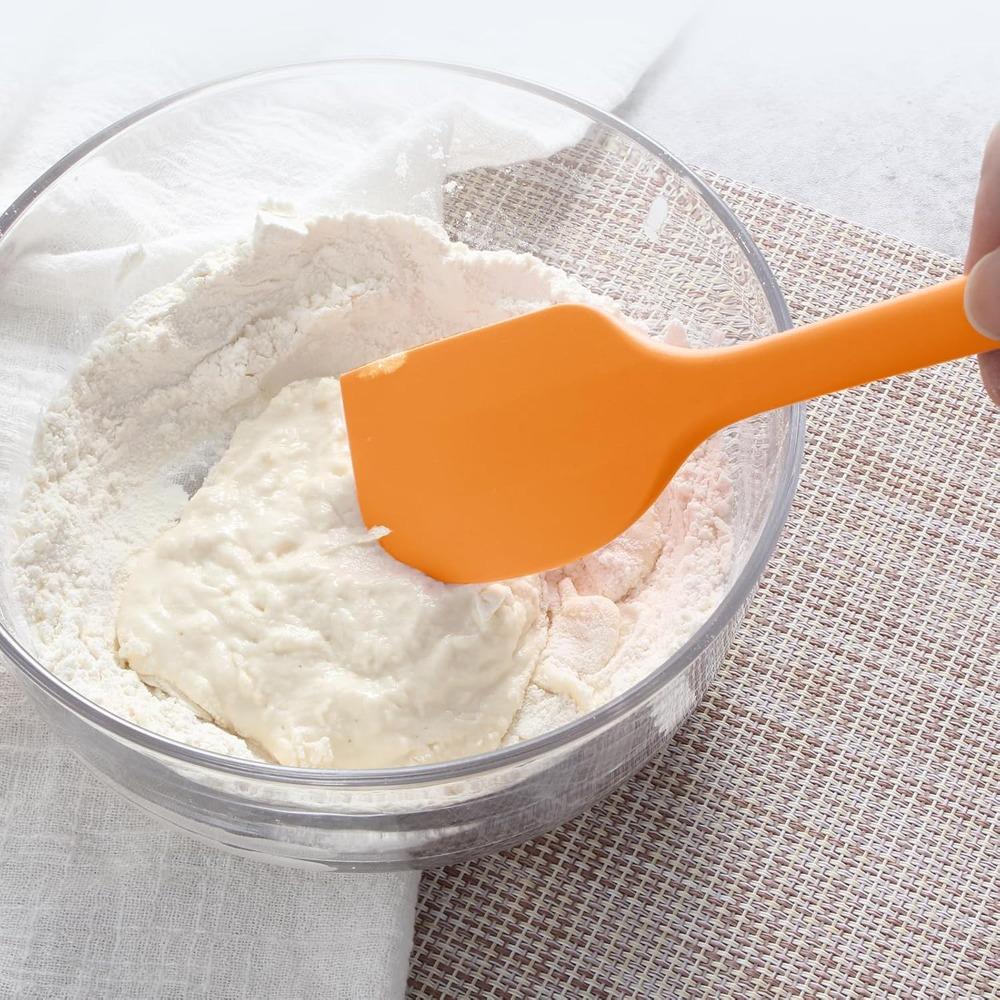 4pcs Heat Resistant Baking Spatula Food Grade Silicone Butter Mixer Baking Cream Scraper  Bakery