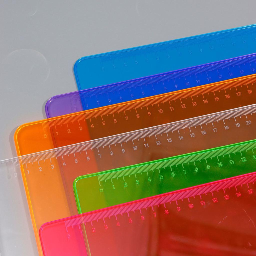 A4 Clear Colored Plastic Scale Clipboard Student Writing Board Artist Paint Pad Copying Plate Office School Folder Clip Mat Gift