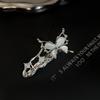 Y2K Irregular Liquid Metal Hairpin Butterfly Zircon Hair Clips Girl  Silver Bang Clip For Women Hair Accessories