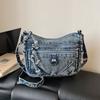 Lässige einfarbige Umhängetasche, Elegante kleine Clutch-Tasche für Business Casual