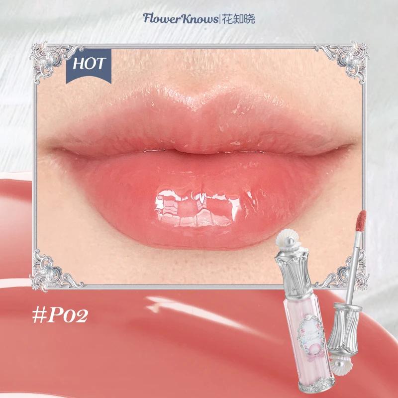 Flower Knows Řada Letní Noc Zrcadlový Lesk na Rty Vytvářející Film Balzám na Rty Hydratační Dlouhotrvající Nelepivý VŠECHNY Rty Make-up