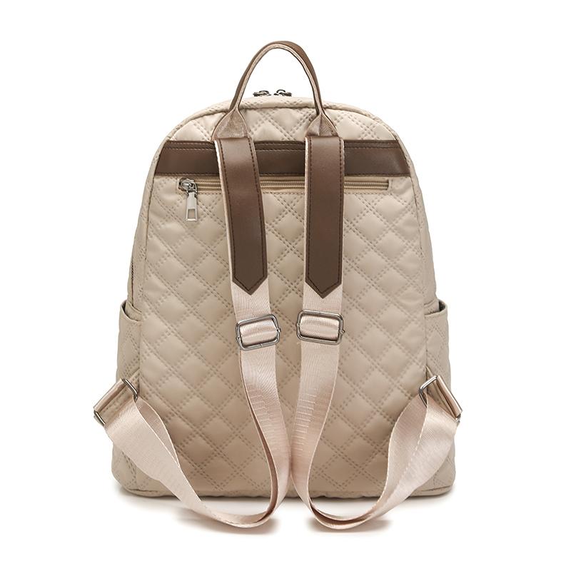 Backpack Student Schoolbag Women's Lightweight Rhomboid Backpack