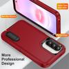 S26 Ultra Case Shockproof Bumper Hybrid 3in1 Candy Color Phone Stand Cover Samsung S25 Ultra S24 Plus S23 FE A15 A16 A36 A56 A17 A27 A37 A57 5G
