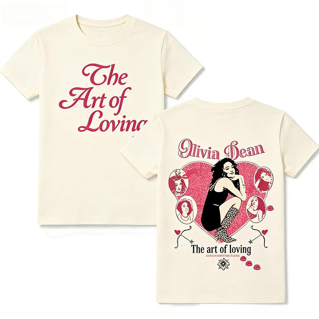 The Art of Loving Tour 2026 Olivia Dean Sudadera con Estampado Gráfico Harajuku Hip Hop Sudadera de Manga Larga Hombre Mujer Sudadera Holgada