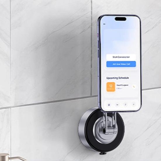 Foldable Magnetic Car Phone Holder 360 Degrees Rotatable Vacuum Suction Phone Mount for Dashboard Windshield Hands-Free Navigation Phone Stand