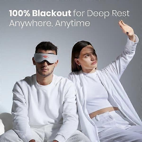 Maschera per Dormire Manta - Maschera per gli Occhi Oscurante - Zero Pressione sugli Occhi - Maschera per gli Occhi Regolabile