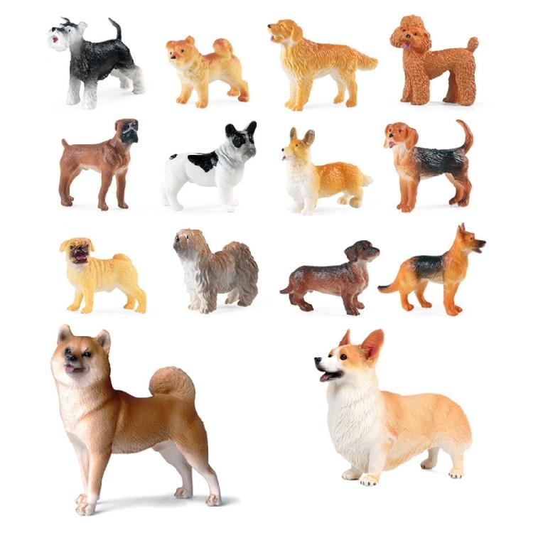 

Detailed Plastic Dog Models Collection 14PCS Educational Animal Figures Realistic Miniature Puppies Toy For Home Decors 1