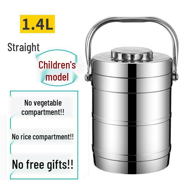 Stainless Steel Double-Layer Insulated Lunch Box - Multi-Layer Large Capacity Bento Box for Adults