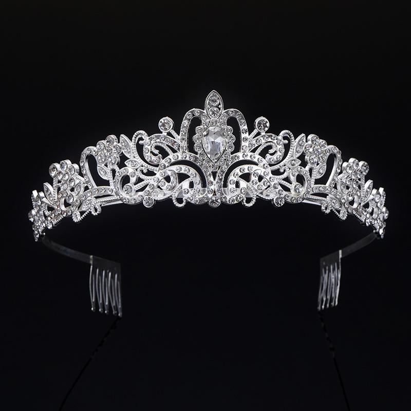 Bridal Crown Headwear Alloy Rhinestone Headband Wedding Crown Birthday Hair Accessories Party Headband Accessories