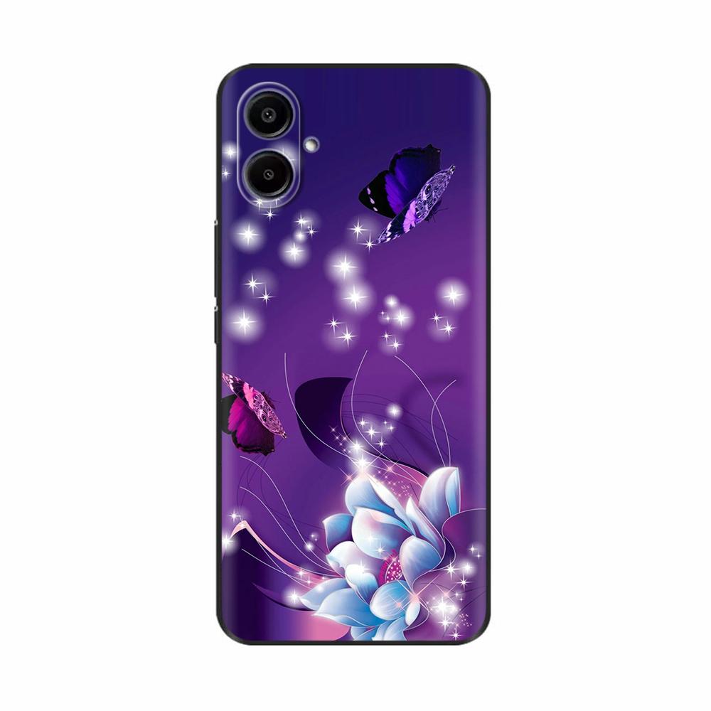 For Samsung A07 4G Case Beautiful Flower Protective Anti-fall Silicone Phone Back Cover For Samsung Galaxy A07 Cases A 07 Fundas