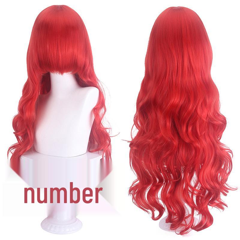 Cospay 80cm Lange Lockige Perücke - Hochwertiges Dickes Universalmodell für Damen