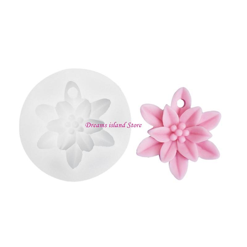 Lotus Camellia Decoration Silicone Mold Epoxy Resin DIY Ornaments Making HX6C