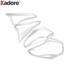 Car Rear Tail Light Lamp Cover Trim For Toyota RAV4 RAV 4 2016 2017 2018 Chrome Taillight Taillamp Frame Trims Accessories