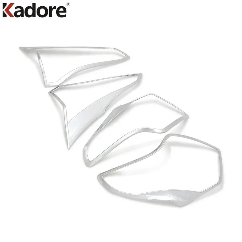 Car Rear Tail Light Lamp Cover Trim For Toyota RAV4 RAV 4 2016 2017 2018 Chrome Taillight Taillamp Frame Trims Accessories