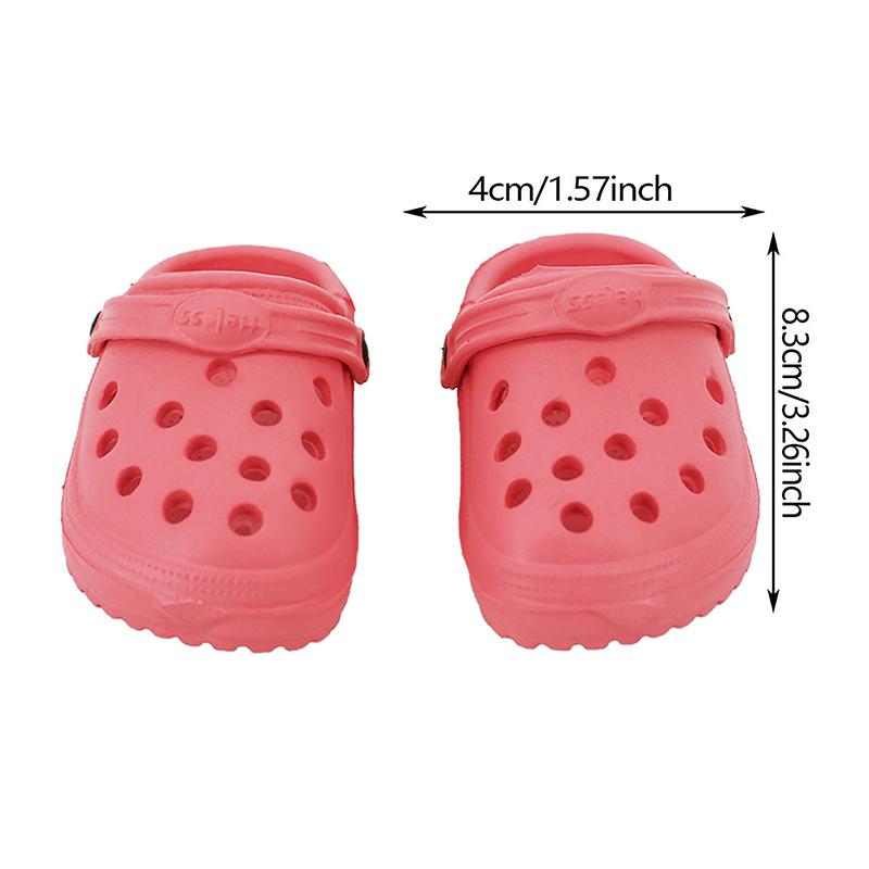 1 pár sandálů pro panenky 18" boty s mini dírkou Oblékání pro panenky Hračka pro panenky Barevné boty Obuv pro panenky
