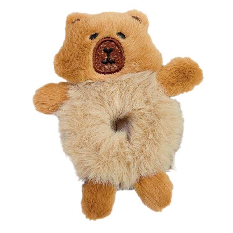 Cute Capybara Plush Hair Band Elastic Headband Fashion Hair Accesories Hair Ties Hairpieces Suitable for Girls and Women