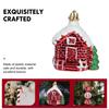 2/4pcs Plastic Christmas Ornaments Small Cartoon Red Pendants For Tree Decor Xmas Hanging Decoration Party Wedding Home Bar Shop