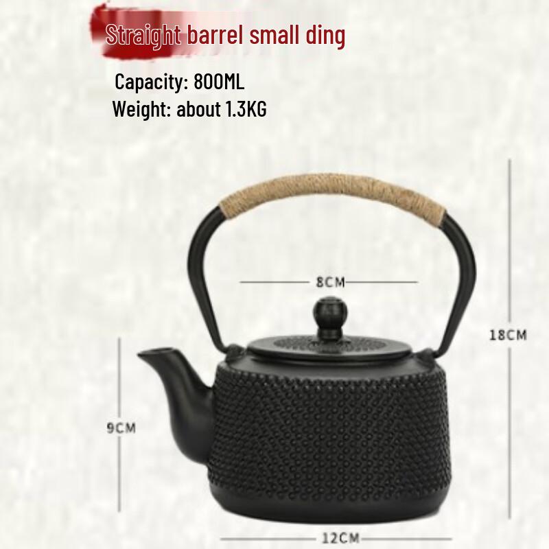 Vintage Cast Iron Teapot and Accessories