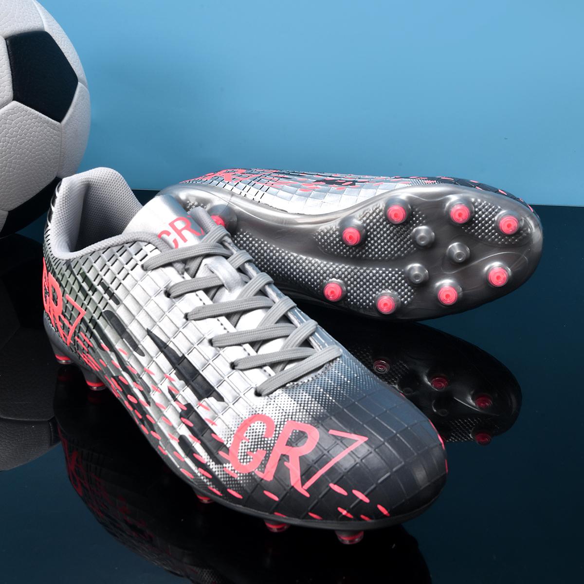 

New High Top Football Shoes Grass Sport Competition Long Studs Air-Permeable Football Boots for Teenagers And Students Unisex 35
