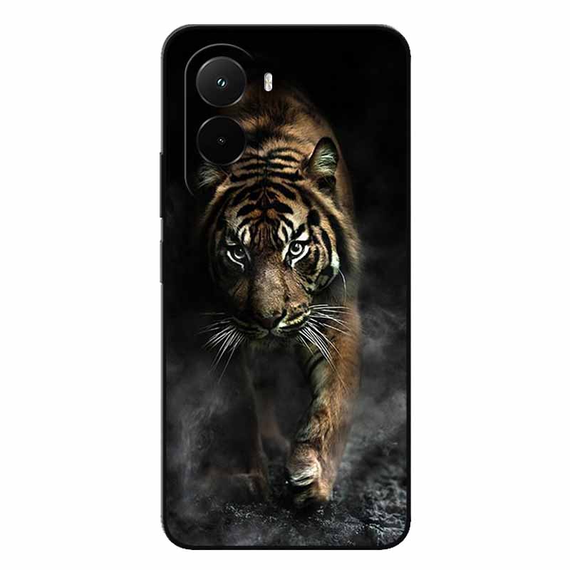 Soft Case For Xiaomi Poco M7 4G Cartoon Back Cover For PocoM7 M7 Silicone Bumper Protective Shockproof Capa Pocom7 4G Lion Coque