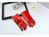 Adult Women's Summer Performance Gloves - Gold Fluorescent Thin Spandex Gloves for Dance, Stage, or Parties.