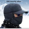 Winter Warm Thickened Artificial Fur Baseball Hat Men's and Women's Skiing Soft Extreme Cold Hat Fishing Hat Outdoor