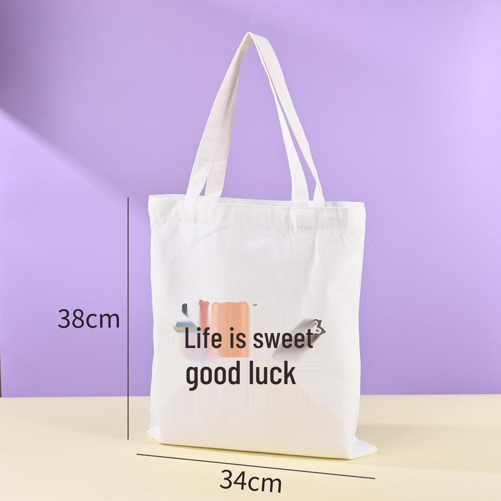 Customized Logo Canvas Shopping Bag - Durable, Eco-friendly, and Ideal for Promotions