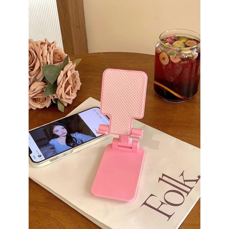 

Подставка для мобильного телефона, настольная ленивая подставка для планшета для прямой трансляции, прикроватная подставка, с регулировкой высоты, складная, многофункциональная универсальная рамка-поддержка розовый