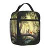 Warriors Fireheart Graystripe Cats Tote Insulated Lunch Bag Ravenpaw Handheld Food Bags Reusable Thermal Cooler Travel Washable